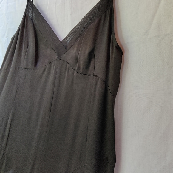 DKNY Little Black Dress SALE: Silk Slip Dress — styled for parties & dancing - Picture 5 of 15